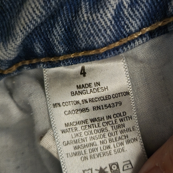 Ripped thigh aeropostale sz 4 jeans baggy 90s - Picture 3 of 4